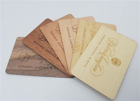 wooden key card material